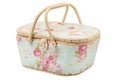 Basket for storage of accessories for sewing Royalty Free Stock Photo