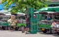 Basket storage of vegetable at Pak Khlong Talat market