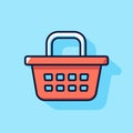 Basket Store Icon Vector Logo Template Illustration Design