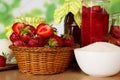 Basket with strawberry Royalty Free Stock Photo