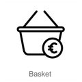 Basket and stroage icon concept Royalty Free Stock Photo