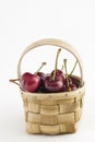 Basket of sweet cherries