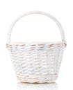 Basket to celebrate Easter on a white background