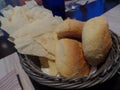 A basket of traditional Sardinian breads Royalty Free Stock Photo
