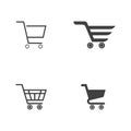 Basket vector icon, Shopping Sign Online Royalty Free Stock Photo