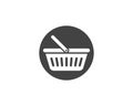 Basket vector icon Royalty Free Stock Photo