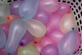 Basket of water ballons Royalty Free Stock Photo