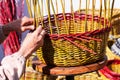 Basket weaving Royalty Free Stock Photo