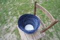 Basket weaving, basketry, blue basket making, hobby