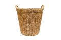 Basket wicker isolated on white background
