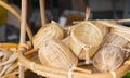 Basket wicker of Thai hand craft