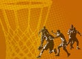 Basketball abstract background Royalty Free Stock Photo