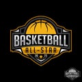 Basketball All Star vector mascot logo design Royalty Free Stock Photo