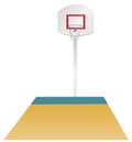 Basketball area Royalty Free Stock Photo