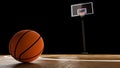 Basketball Arena with basketball ball Royalty Free Stock Photo