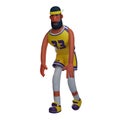 Basketball Athlete 3D Cartoon Design feels tired