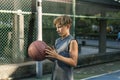 Basketball Athlete Sport Skill Playing Exercise Concept Royalty Free Stock Photo