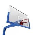 Basketball backboard close-up