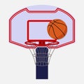 Basketball backboard isolated