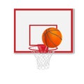 basketball backboard. vector illustration Royalty Free Stock Photo