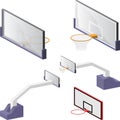 Basketball backboards Royalty Free Stock Photo