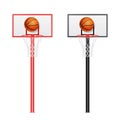 Basketball backboards Royalty Free Stock Photo