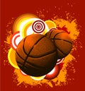 Basketball background ball