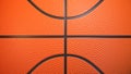 Basketball ball background. Close up front view of orange basketball ball with realistic dimple texture