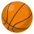 Basketball ball cartoon icon. Team sport symbol Royalty Free Stock Photo