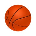 Basketball ball in flight