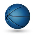 Basketball ball isolated on a white background. Realistic Vector Illustration Royalty Free Stock Photo