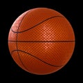 Basketball Ball with Modern Grip Surface Isolated on Black Background. Royalty Free Stock Photo