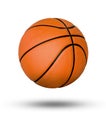 Basketball ball over white background