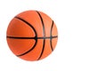 Basketball ball over white background. Royalty Free Stock Photo