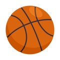 Basketball ball. Realistic sport ball vector illustration isolated on transparent background Royalty Free Stock Photo