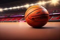 Basketball Ball and Sport Background Playground Royalty Free Stock Photo