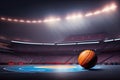 Basketball Ball and Sport Background Playground Royalty Free Stock Photo