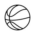 Basketball balloon isolated icon