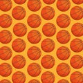 Basketball balloon sport pattern