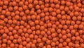 Basketball balls background. Many orange basketball balls with dimple texture lying in a pile