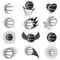 Basketball balls set