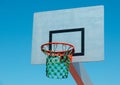 The Basketball basket from below Royalty Free Stock Photo