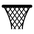 Basketball basket Streetball net basket icon black color illustration Royalty Free Stock Photo