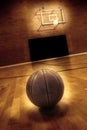 Basketball and Basketball Court Royalty Free Stock Photo