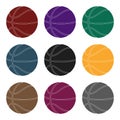 Basketball.Basketball single icon in black style vector symbol stock illustration web.
