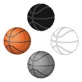 Basketball.Basketball single icon in cartoon,black style vector symbol stock illustration web.