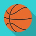 Basketball.Basketball single icon in flat style vector symbol stock illustration web.