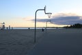 Basketball on the Beach, courts set up so you can play some basketball while relaxing on the beach Royalty Free Stock Photo