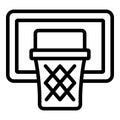 Basketball board icon outline vector. Shop goods