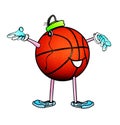 Basketball cartoon character